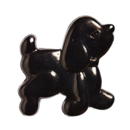 CN7-10 - BUTTONS - POODLE COL 10 BLACK 42L