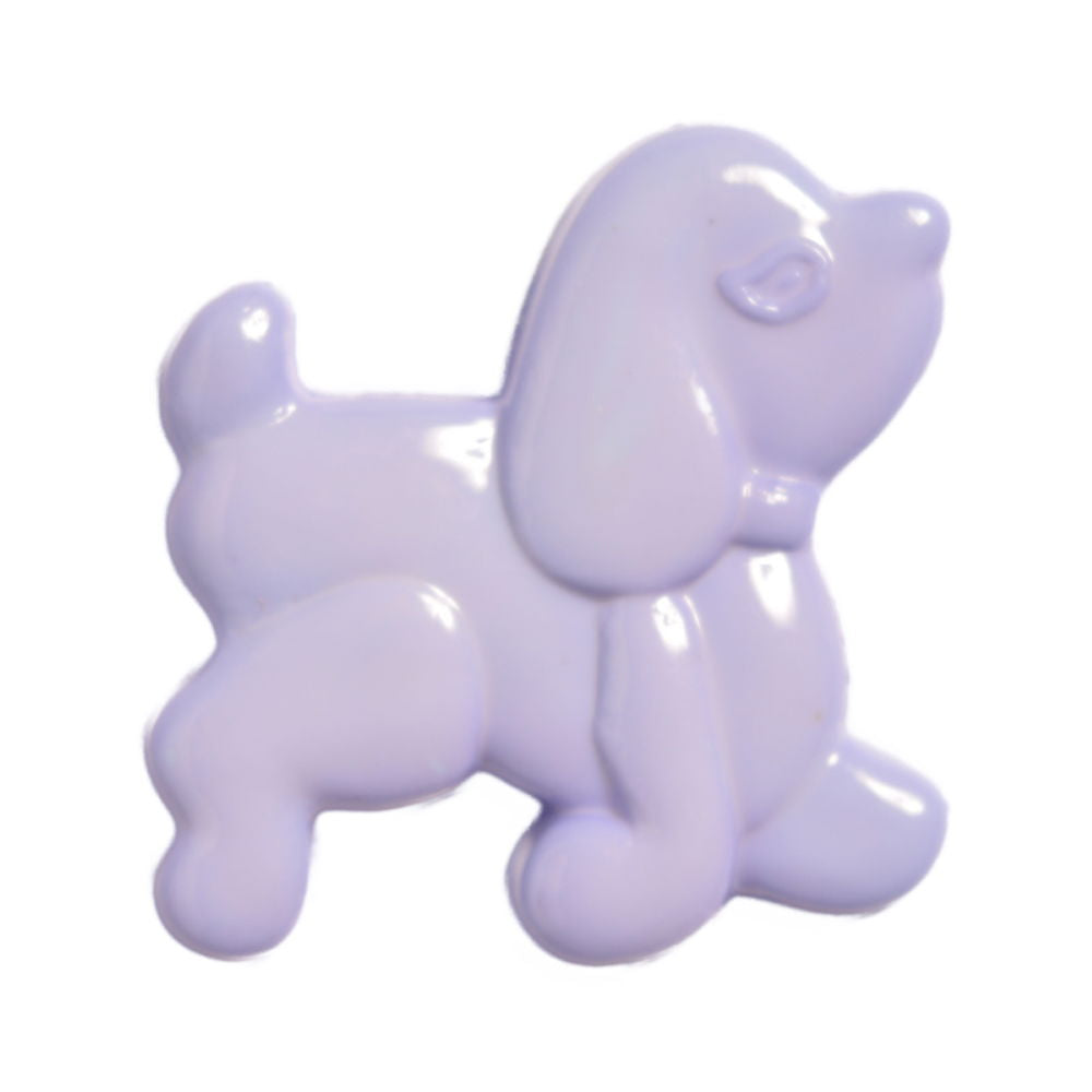 CN7-15 - BUTTONS - POODLE COL 15 LILAC 42L