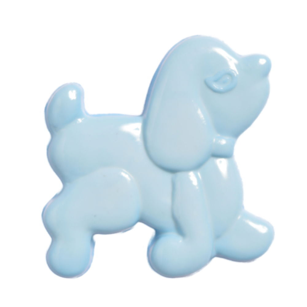 CN7-22 - BUTTONS - POODLE COL 22 LIGHT BLUE 42L