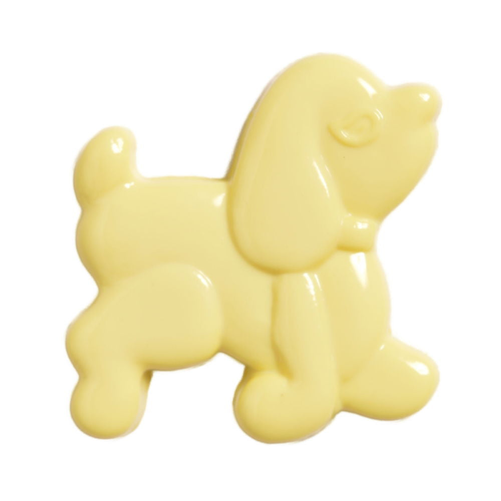 CN7-3 - BUTTONS - POODLE COL 3 YELLOW 42L