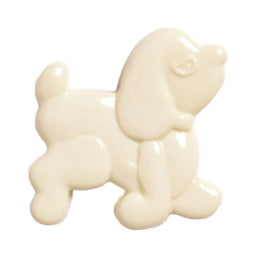 CN7-8 - BUTTONS - POODLE COL 8  CREAM 42L