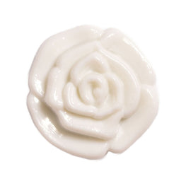CN72-1 - BUTTONS- SMALL ROSEBUD SHANK COL 1 WHITE 20L