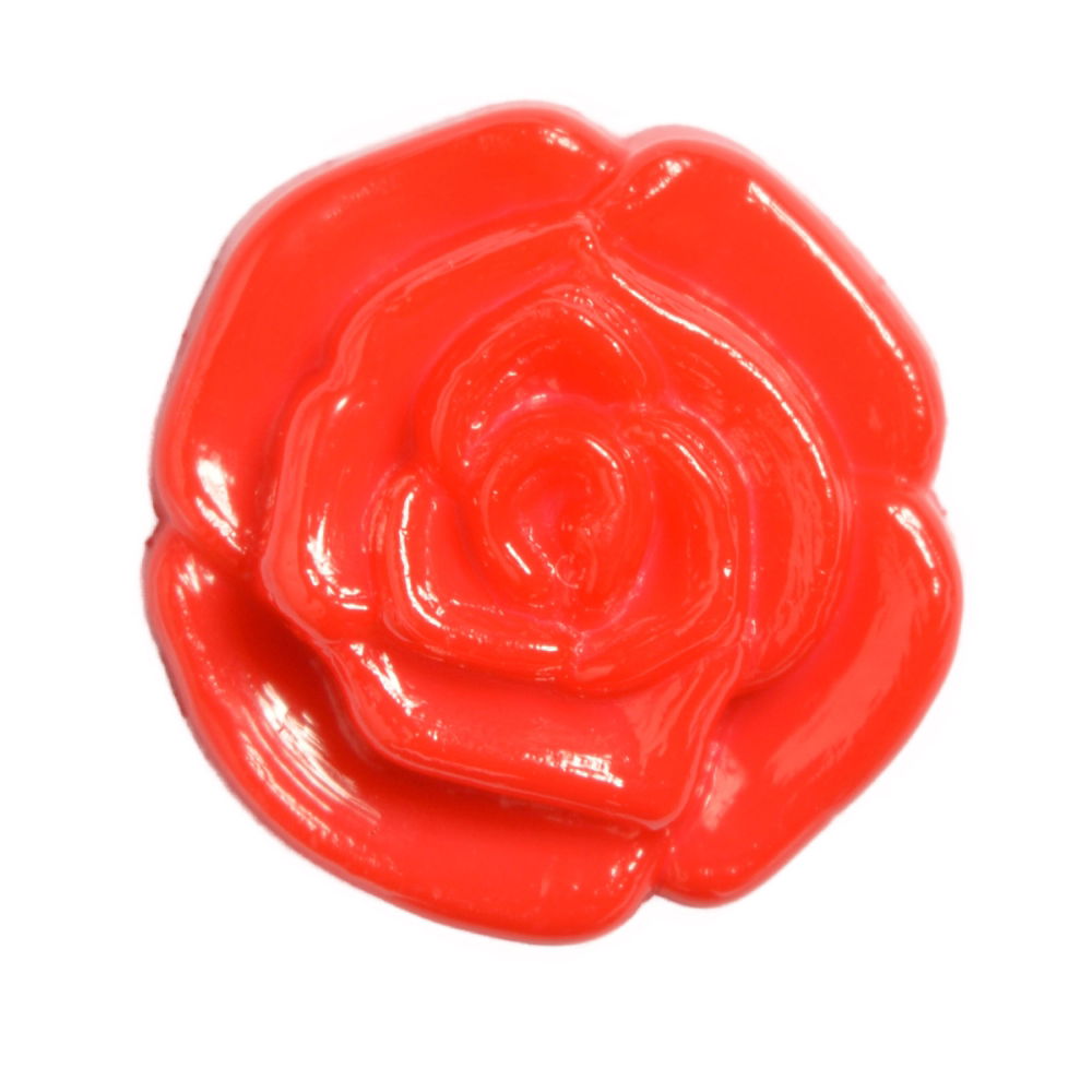 CN72-30 - BUTTONS- SMALL ROSEBUD SHANK COL 30  RED20L