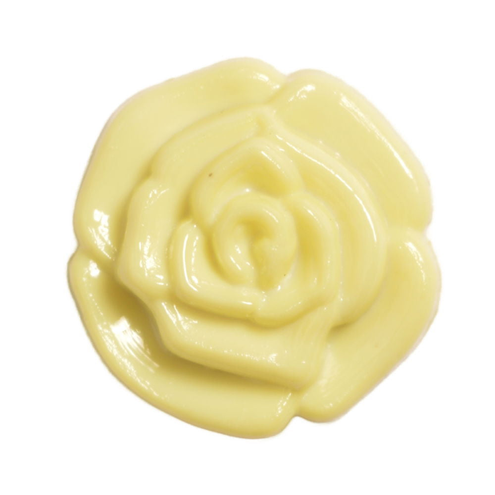 CN72-3 - BUTTONS- SMALL ROSEBUD SHANK COL 3 YELLOW 20L