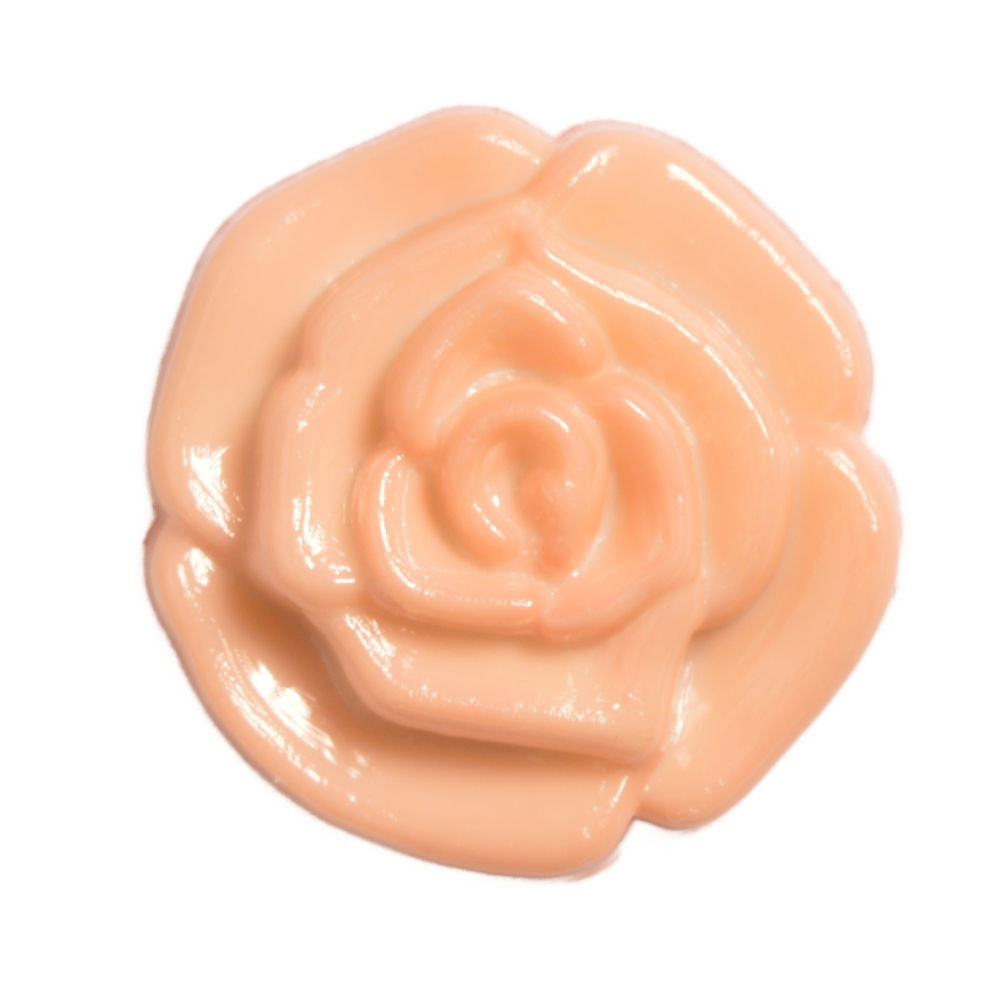 CN72-49 - BUTTONS- SMALL ROSEBUD SHANK COL 49  PEACH 20L