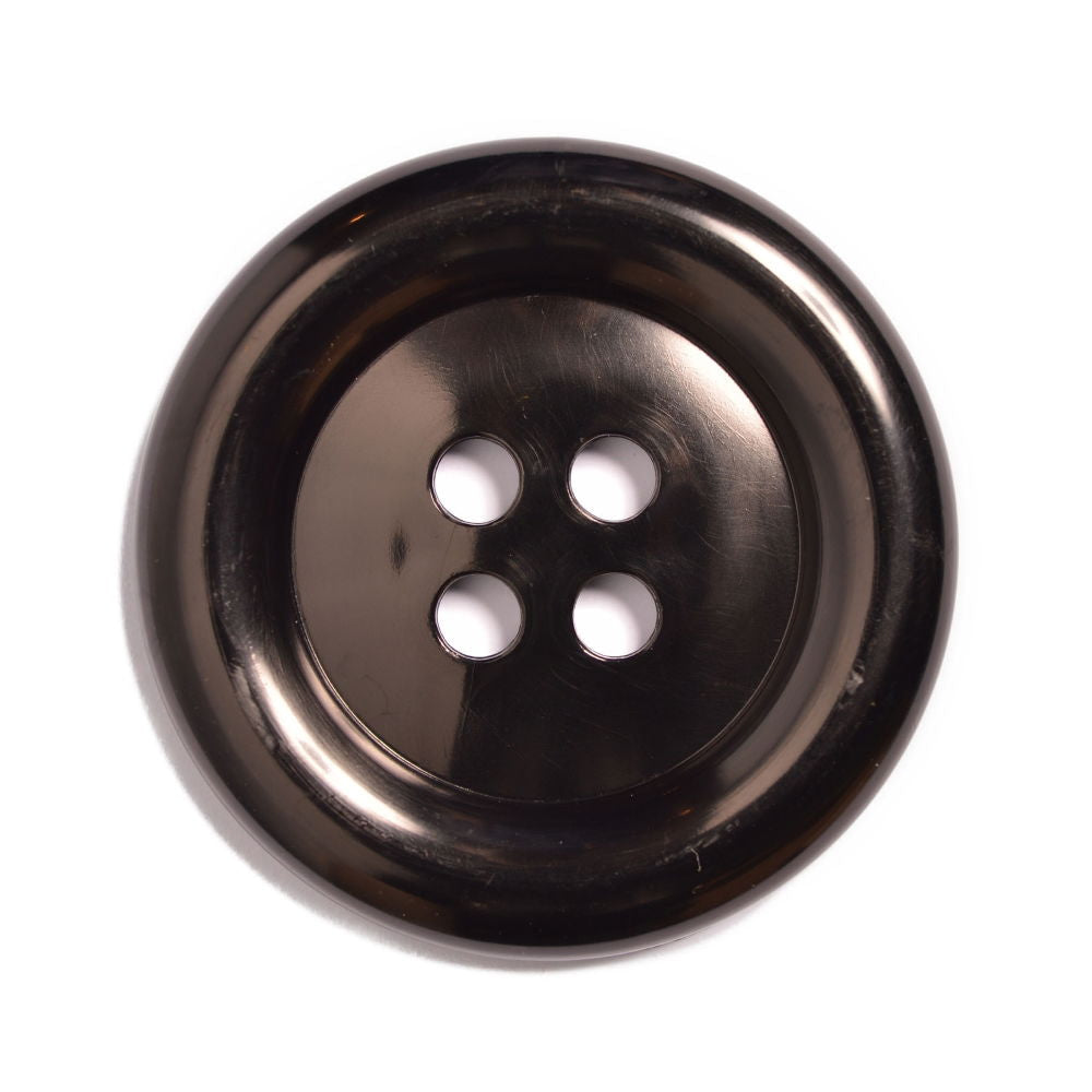 CN75-60-10 - CLOWN BUTTON 4 HOLE SIZE 60 COL 10 BLACK (10PCS)