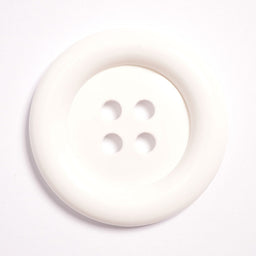 CN75-80-1 - CLOWN BUTTON 4 HOLE SIZE 80 COL 1 WHITE (10PCS)