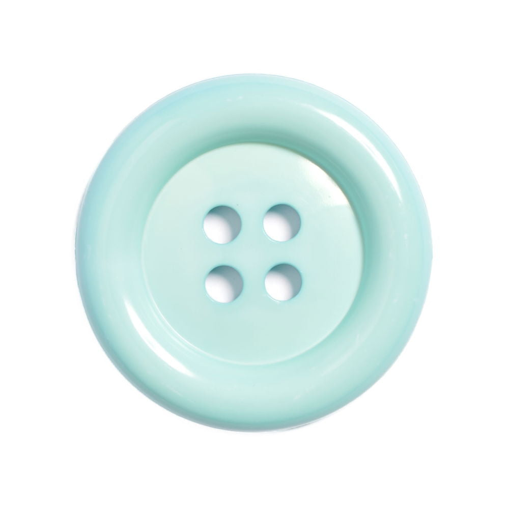 CN75-80-33 - CLOWN BUTTON 4 HOLE SIZE 80 COL 33 AQUA (10PCS)