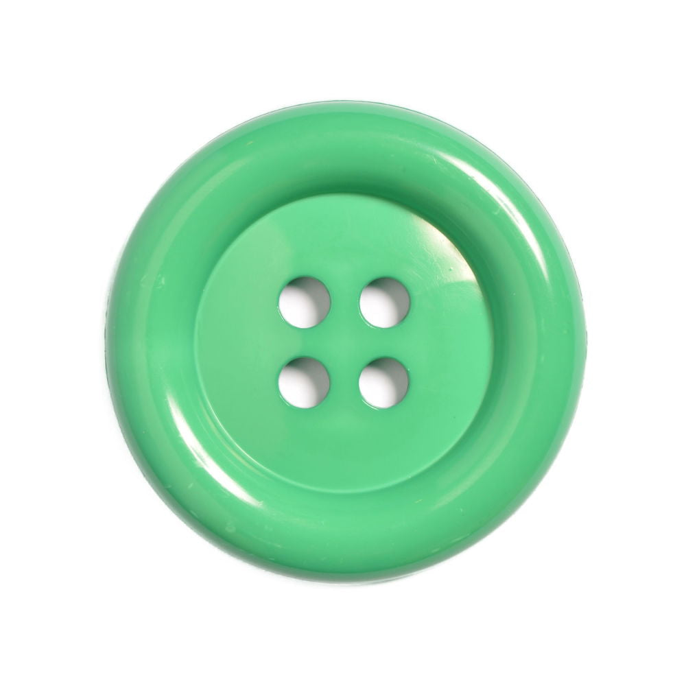 CN75-80-35 - CLOWN BUTTON 4 HOLE SIZE 80 COL 35 GREEN (10PCS)