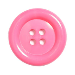 CN75-80-43 - CLOWN BUTTON 4 HOLE SIZE 80 COL 43 MID PINK (10PCS)