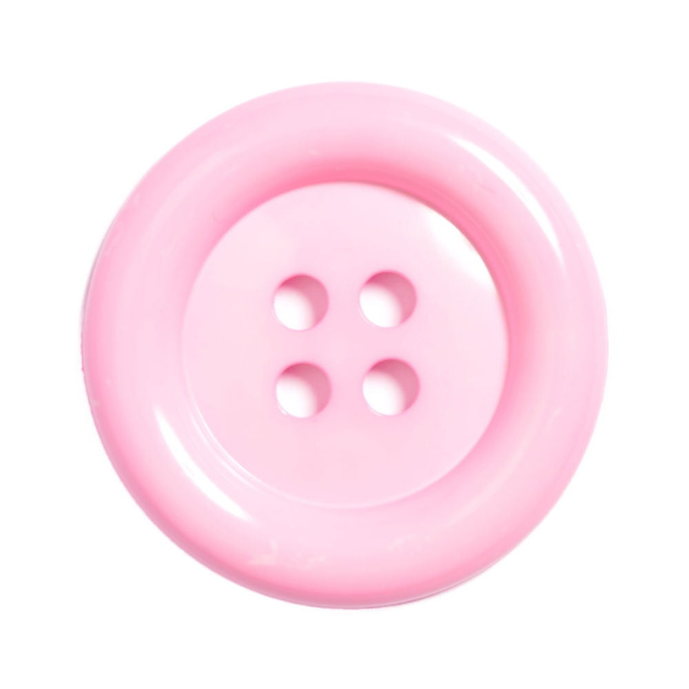 CN75-80-5 - CLOWN BUTTON 4 HOLE SIZE 80 COL 5 PINK (10PCS)
