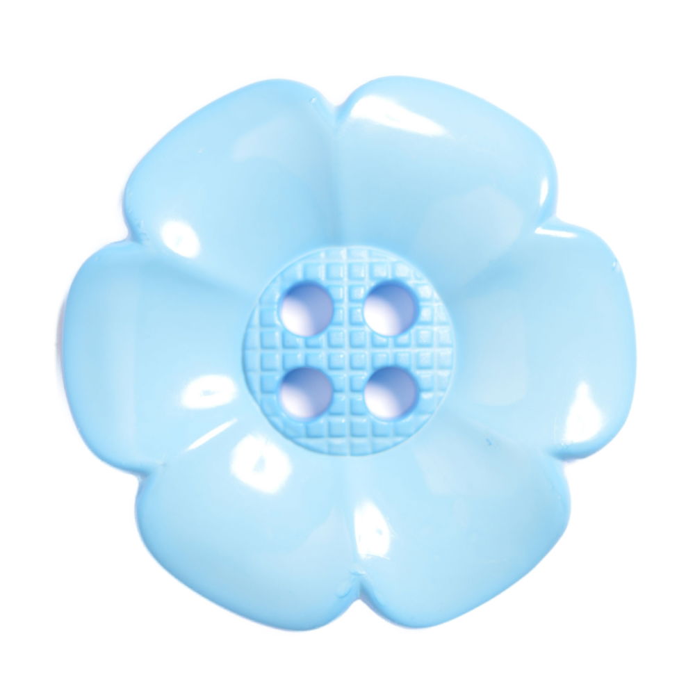 CN77-100-22 - LARGE DAISY 4 HOLE SIZE 100 COL 22 LT BLUE (10PCS)