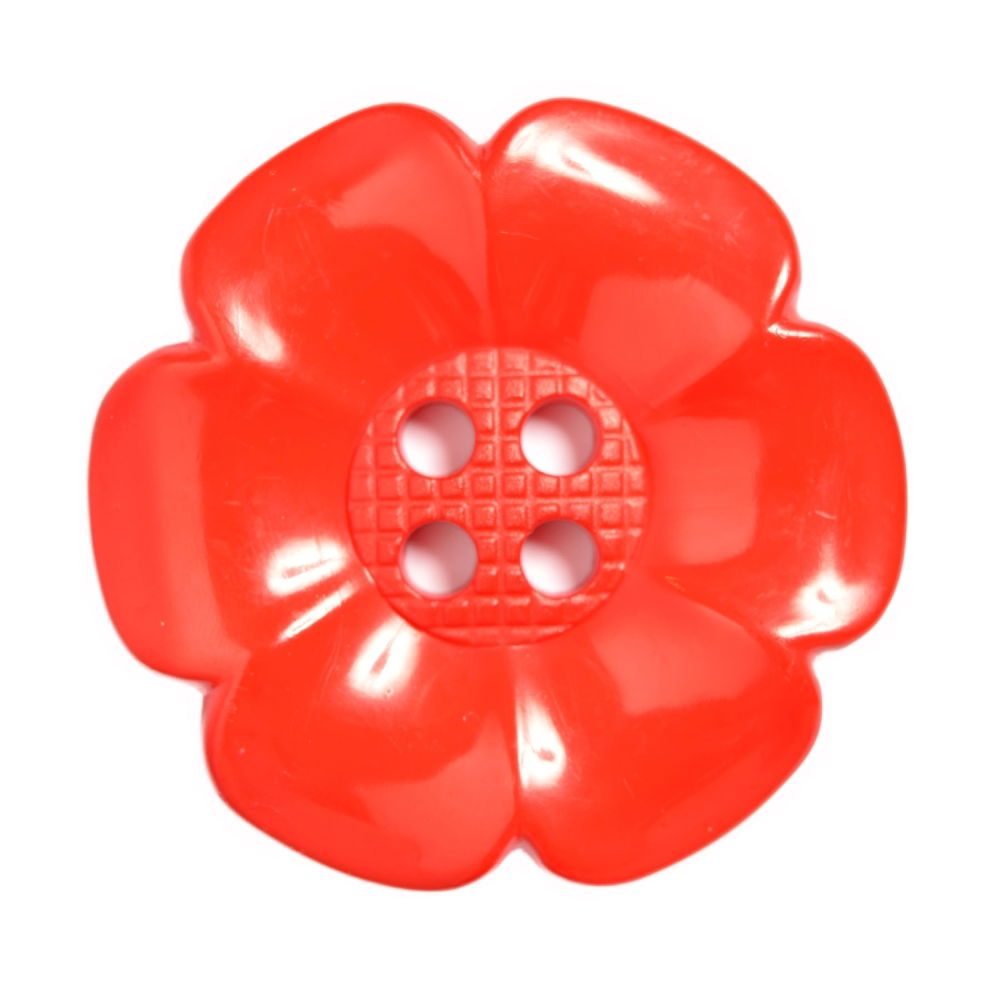 CN77-100-30 - LARGE DAISY 4 HOLE SIZE 100 COL 30 RED (10PCS)