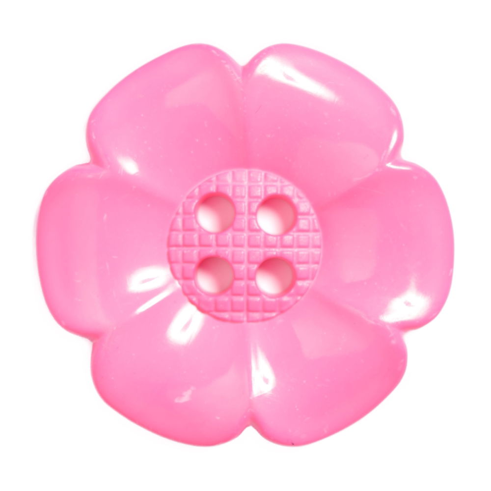 CN77-100-43 - LARGE DAISY 4 HOLE SIZE 100 COL 43 MID PINK (10PCS)