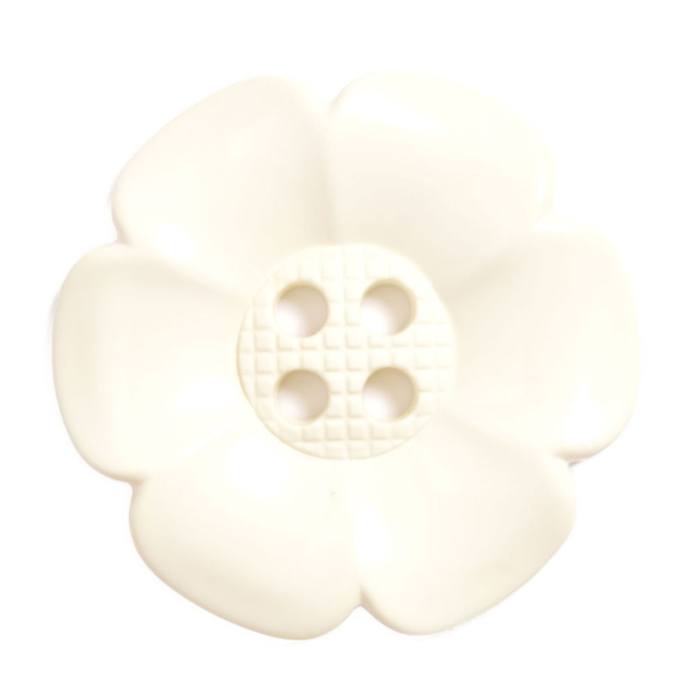 CN77-100-8 - LARGE DAISY 4 HOLE SIZE 100 COL 8 CREAM (10PCS)