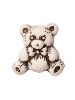 CN9-1 - BUTTONS- TEDDY (ETCHED) COL 1 WHITE 28L