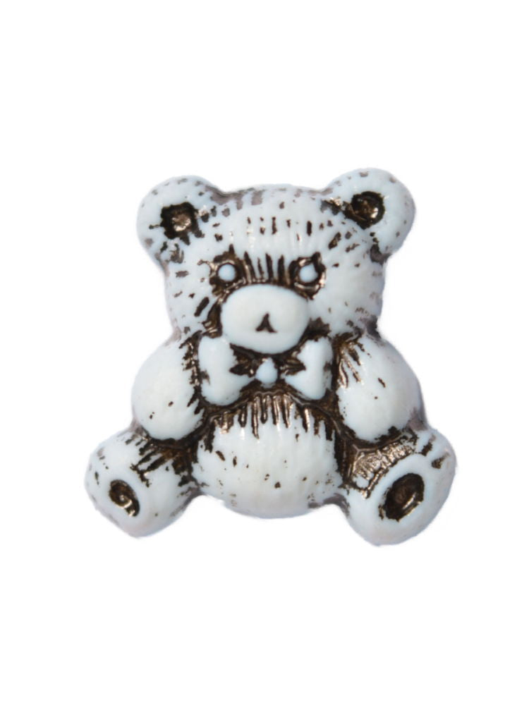 CN9-22 - BUTTONS- TEDDY (ETCHED) COL 22 LIGHT BLUE 28L