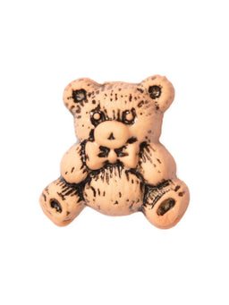 CN9-49 - BUTTONS- TEDDY (ETCHED) COL 49 PEACH 28L