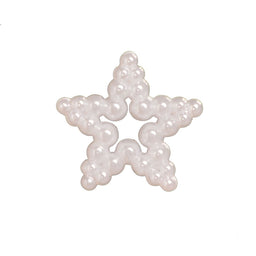 CN92-12-1 - STAR SHAPE SIZE12 MM COL 1 WHITE