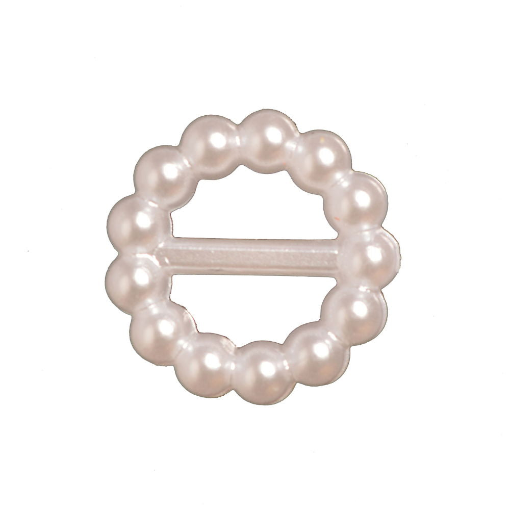 CN96-14-8 - ROUND BUCKLE SIZE14MM COL 8 CREAM