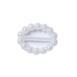 CN97-16-1 - OVAL BUCKLE SIZE16 COL 1 WHITE