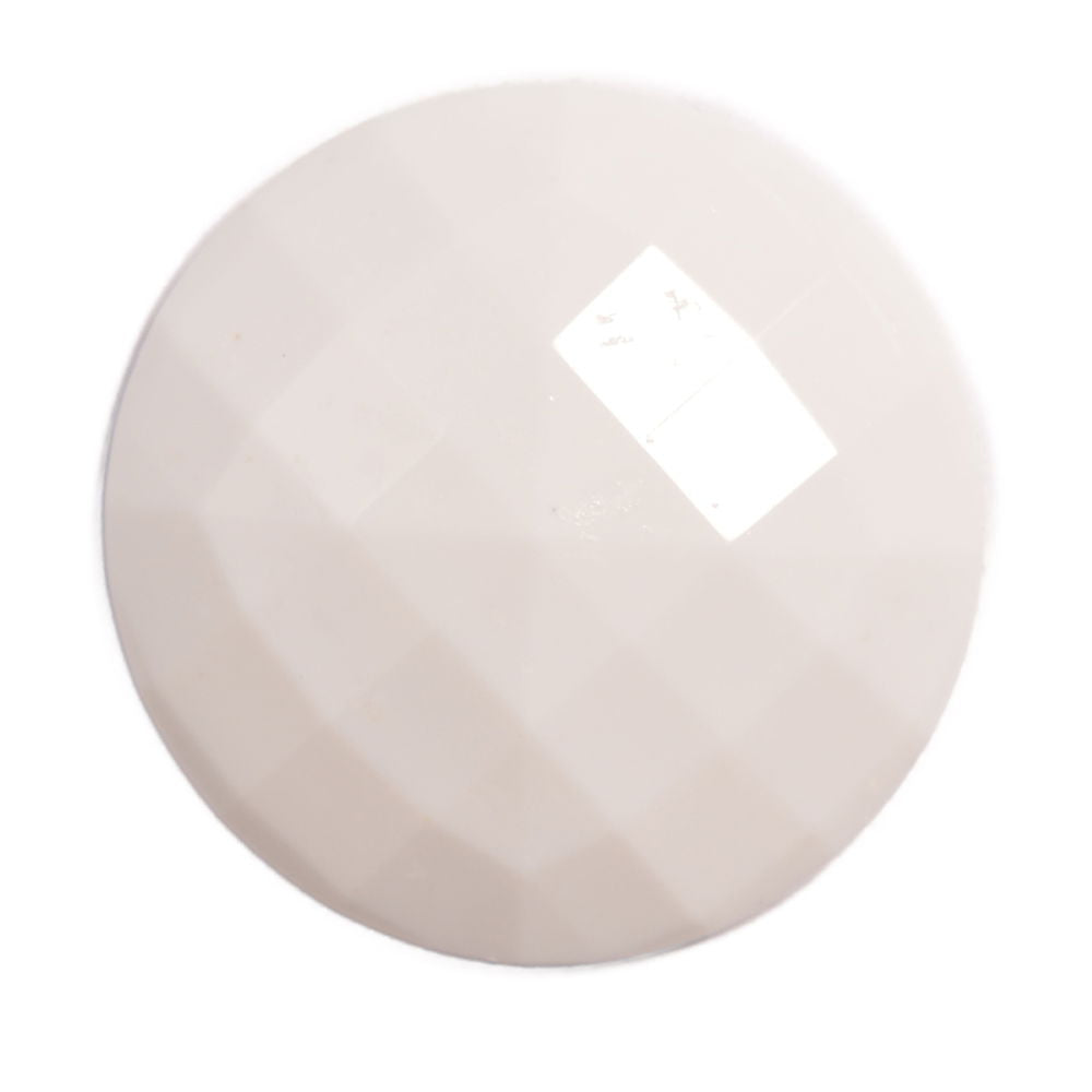CN99-32-1 - DOMED FACET SHANK SIZE32 COL 1 WHITE