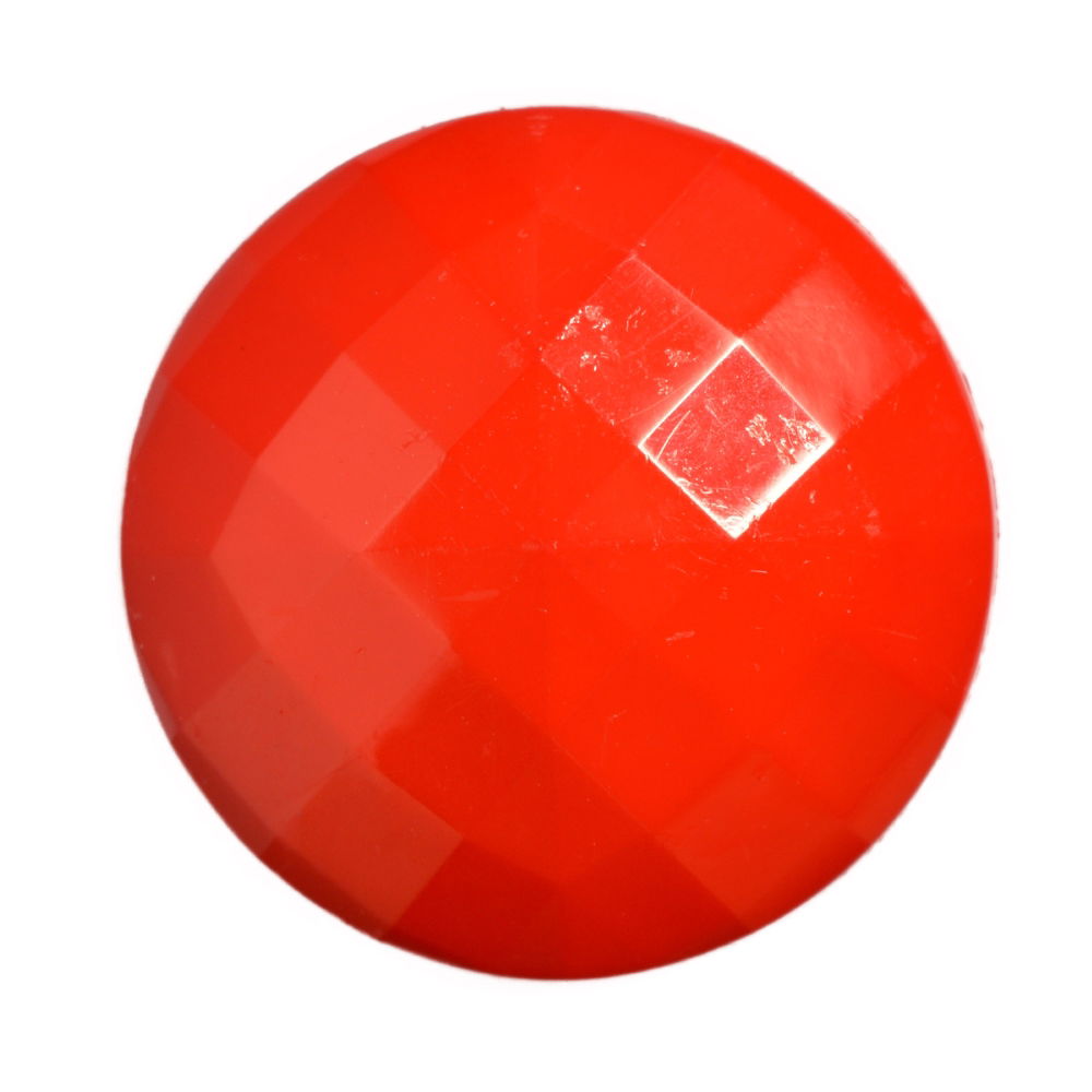 CN99-32-30 - DOMED FACET SHANK SIZE32 COL 30 RED