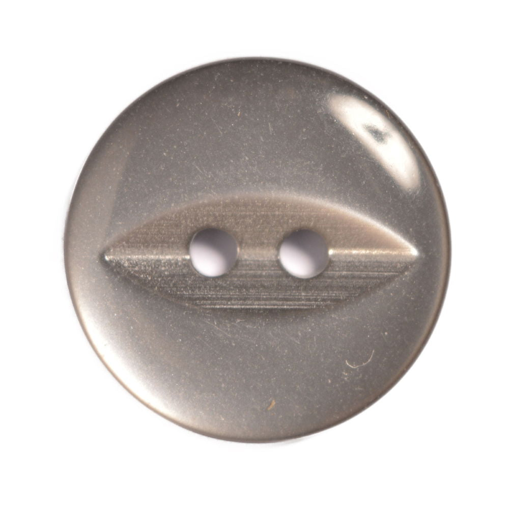 CP16-18-12 - BUTTONS FISHEYE SIZE 18  COL 12 GREY