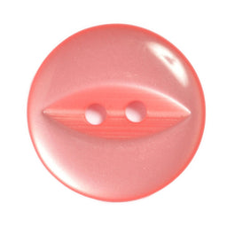 CP16-22-43 - BUTTONS FISHEYE SIZE 22  COL 43 MID PINK