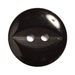 CP16-26-10 - BUTTONS FISHEYE SIZE 26  COL 10 BLACK