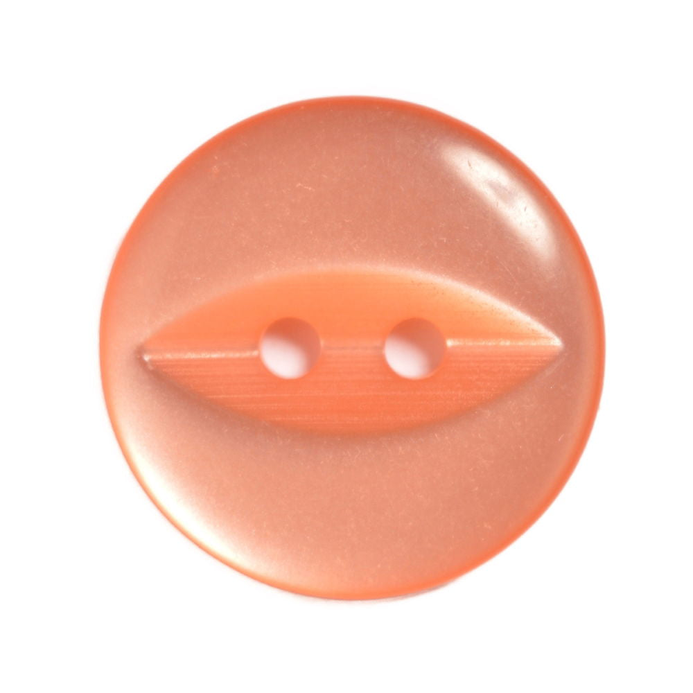 CP16-26-49 - BUTTONS FISHEYE SIZE 26  COL 49 DK PEACH