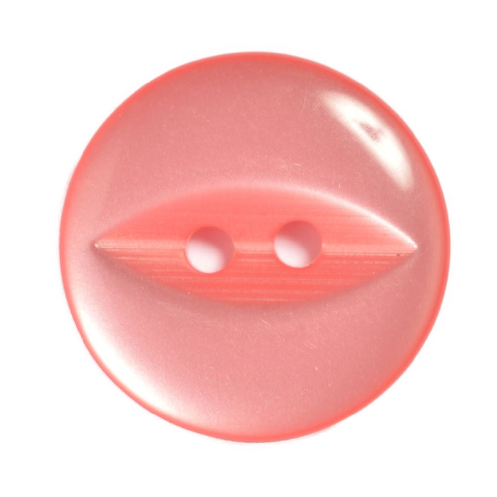 CP16-30-43 - BUTTONS FISHEYE SIZE 30  COL 43 MID PINK