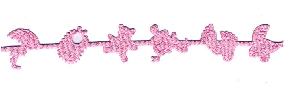 CSB704P - CONTINUOUS BABY MOTIFS PINK
