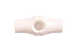 CT136-25-1 - BAMBOO TOGGLE SIZE25 COL 1 WHITE