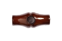 CT136-25-48 - BAMBOO TOGGLE SIZE25 COL 48 DK BROWN