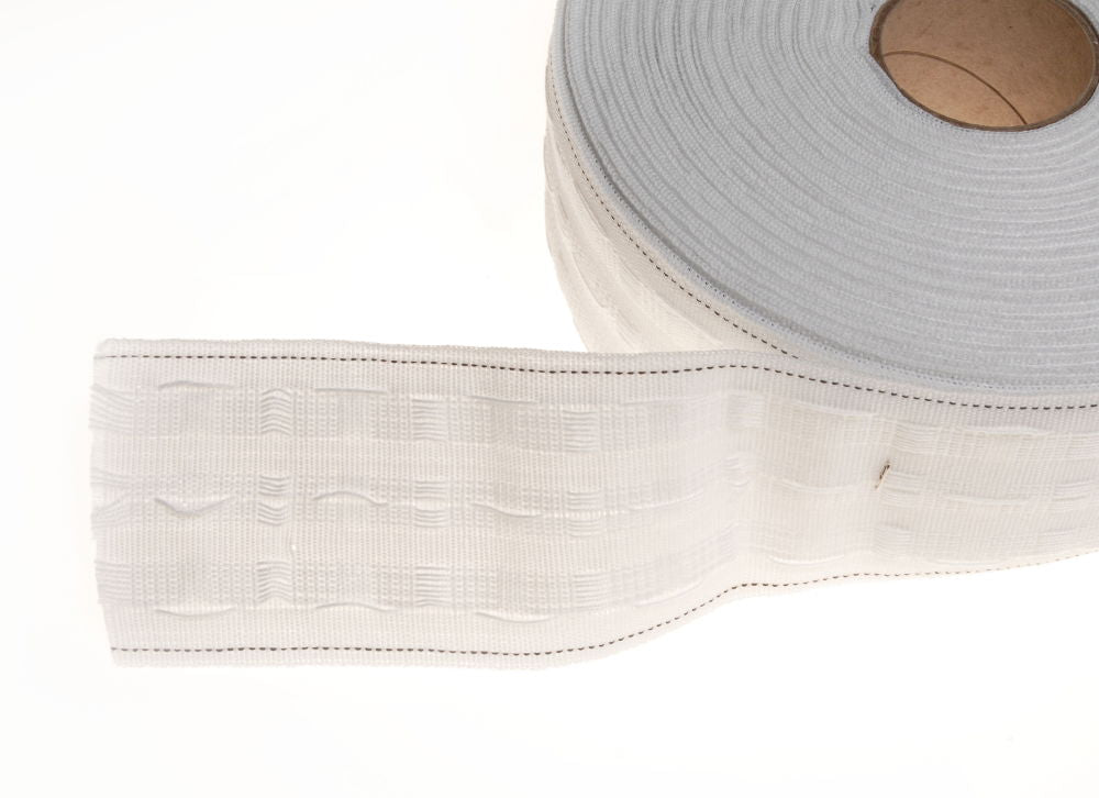 CT3B - CURTAIN TAPE 75MM (3'') BROWN/BLACK LINE