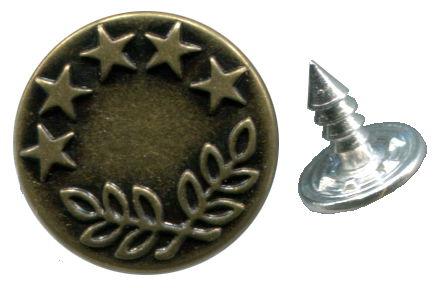 CX26-A - JEAN BUTTON (WITH PINS) COL A BRONZE 26L