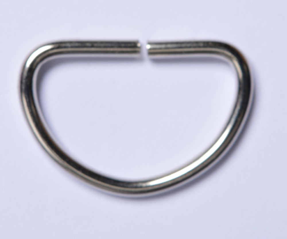 CX50-25-S - METAL D RINGS 25mm SILVER