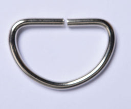 CX50-25-S - METAL D RINGS 25mm SILVER