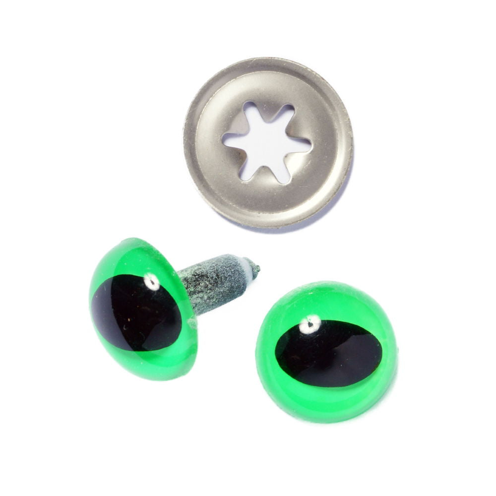 D128LSG - CATS EYE 16.5mm LASER GREEN (METAL WASHER)