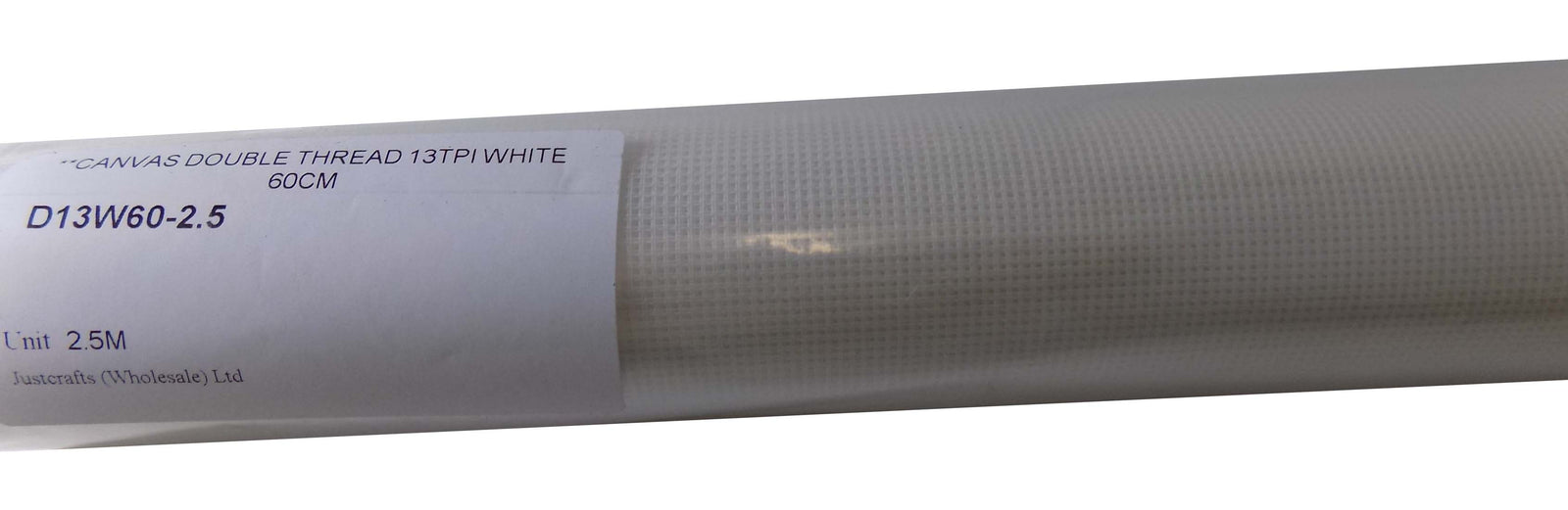 D13W60-2.5 - **CANVAS DOUBLE THREAD 13TPI WHITE 60CM