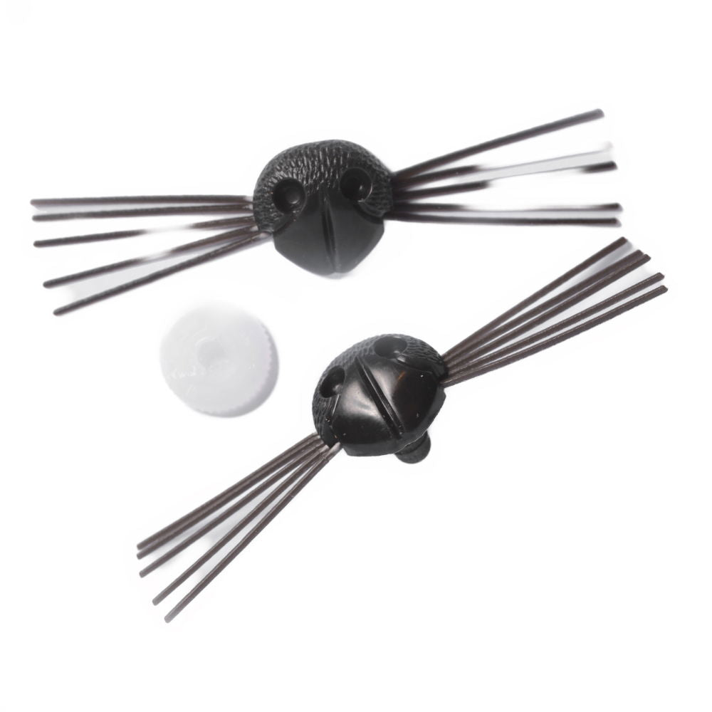 D349 - 22mm BLACK NOSE WITH WHISKERS