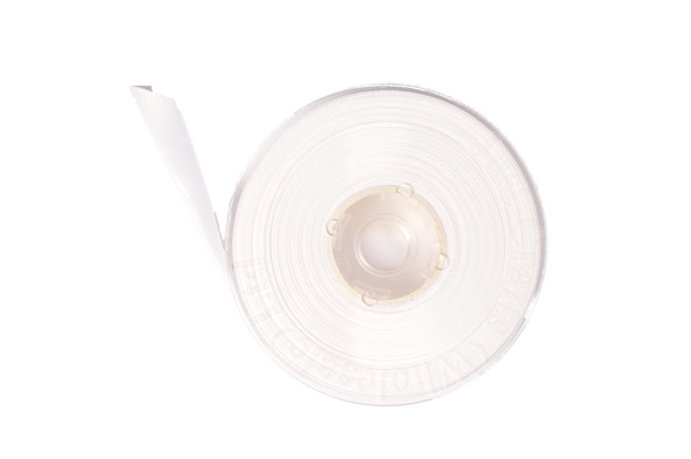 DS10-029 - DOUBLE SATIN RIBBON 10mm 029 WHITE