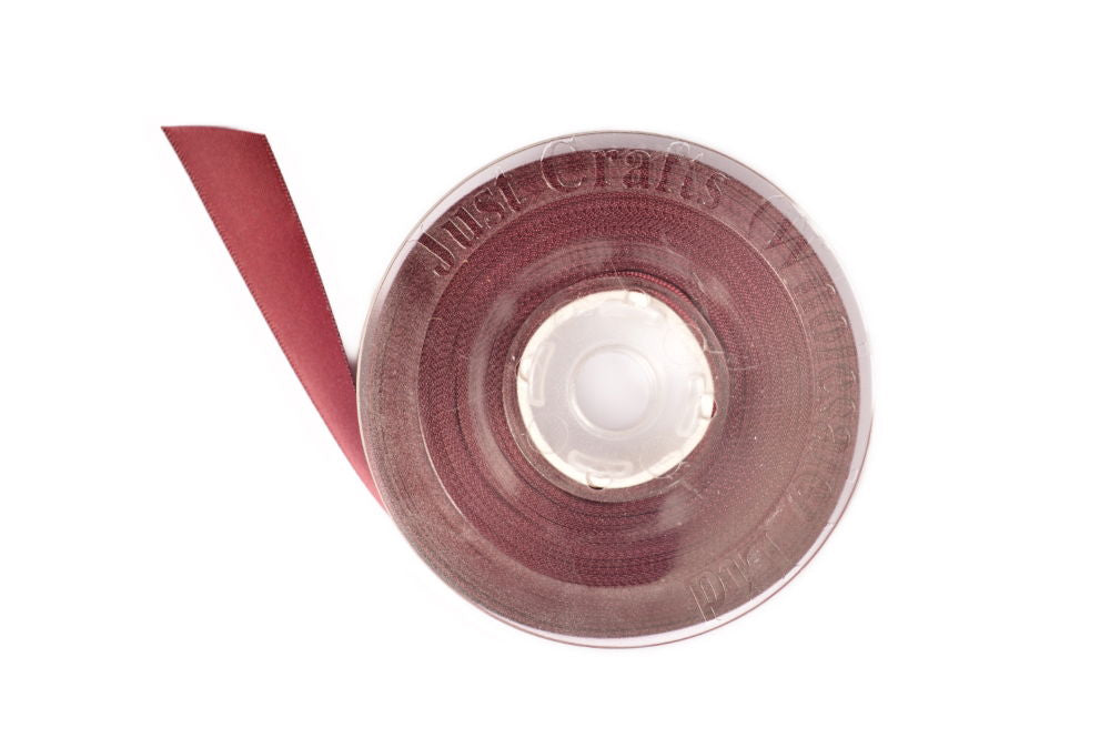DS10-177 - DOUBLE SATIN RIBBON 10mm 177 ROSE WINE