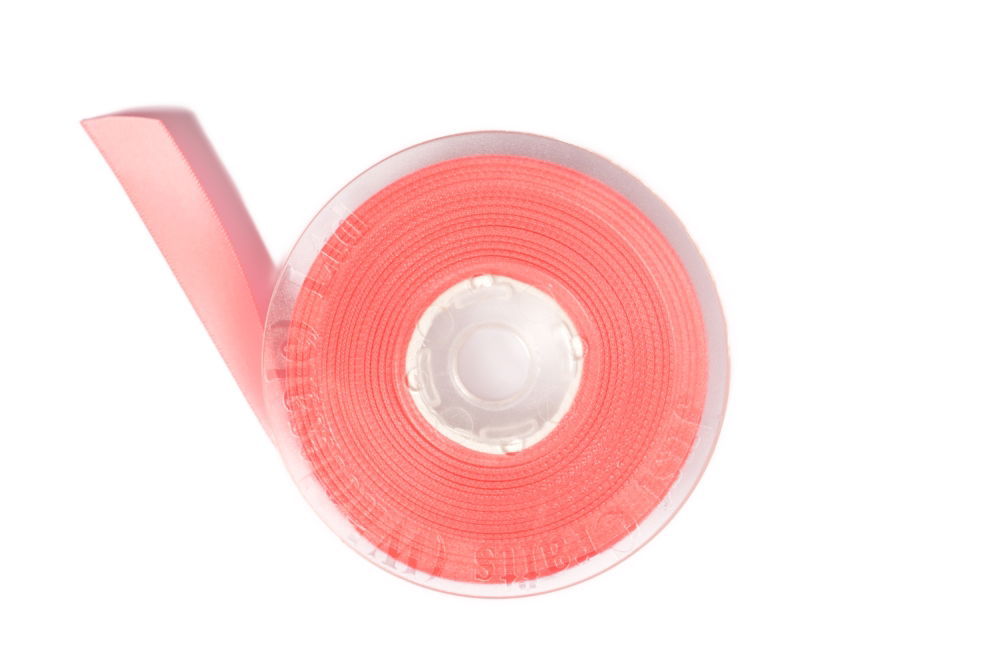 DS10-210 - DOUBLE SATIN RIBBON 10mm 210 CORAL ROSE