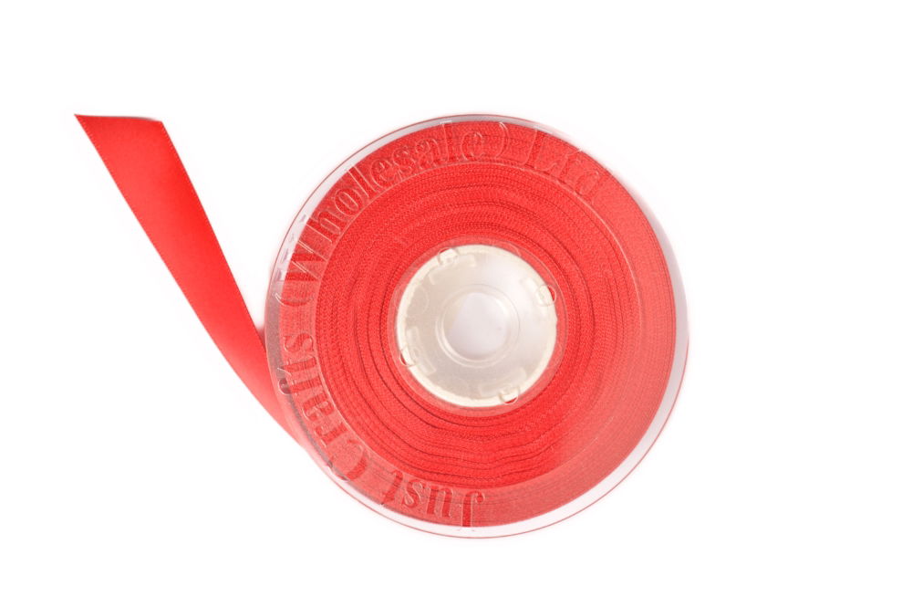 DS10-264 - DOUBLE SATIN RIBBON 10mm 264 RUBY