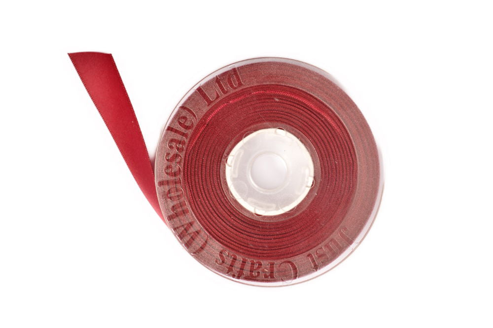 DS10-275 - DOUBLE SATIN RIBBON 10mm 275 WINE