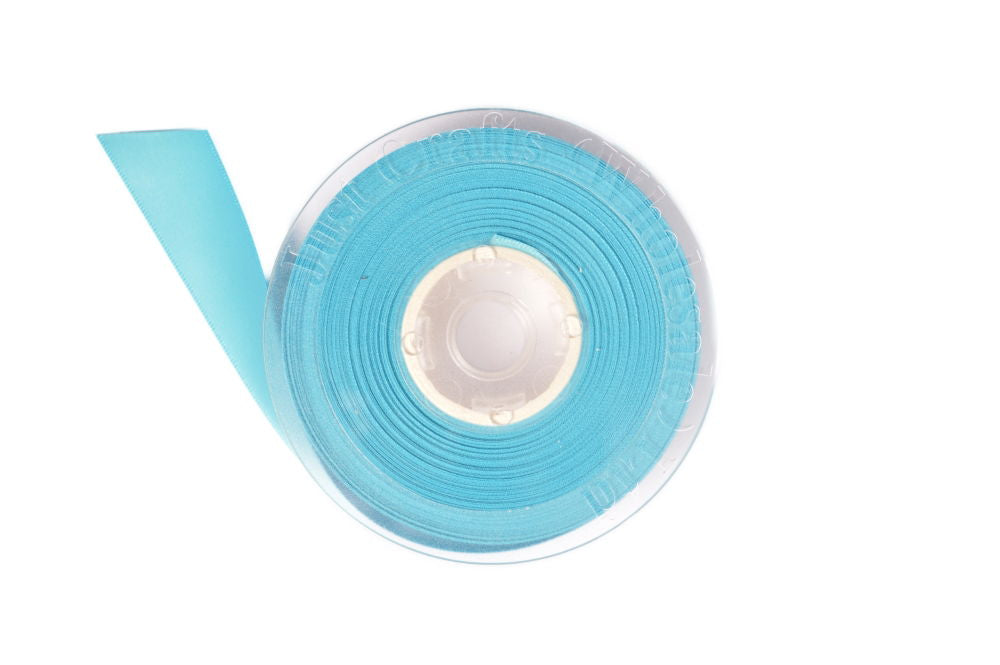 DS10-340 - DOUBLE SATIN RIBBON 10mm 340 TURQUOISE