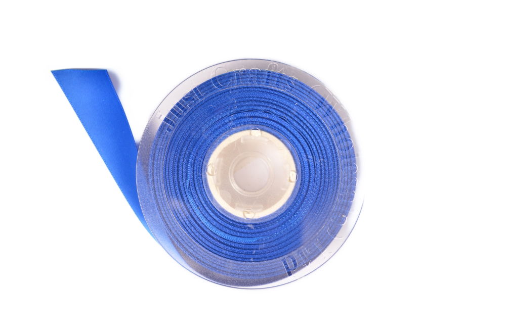 DS10-352 - DOUBLE SATIN RIBBON 10mm 352 ELECTRIC BLUE