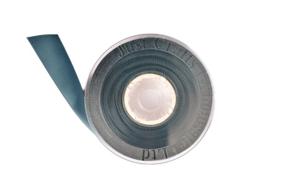 DS10-369 - DOUBLE SATIN RIBBON 10mm 369 MILITARY BLUE